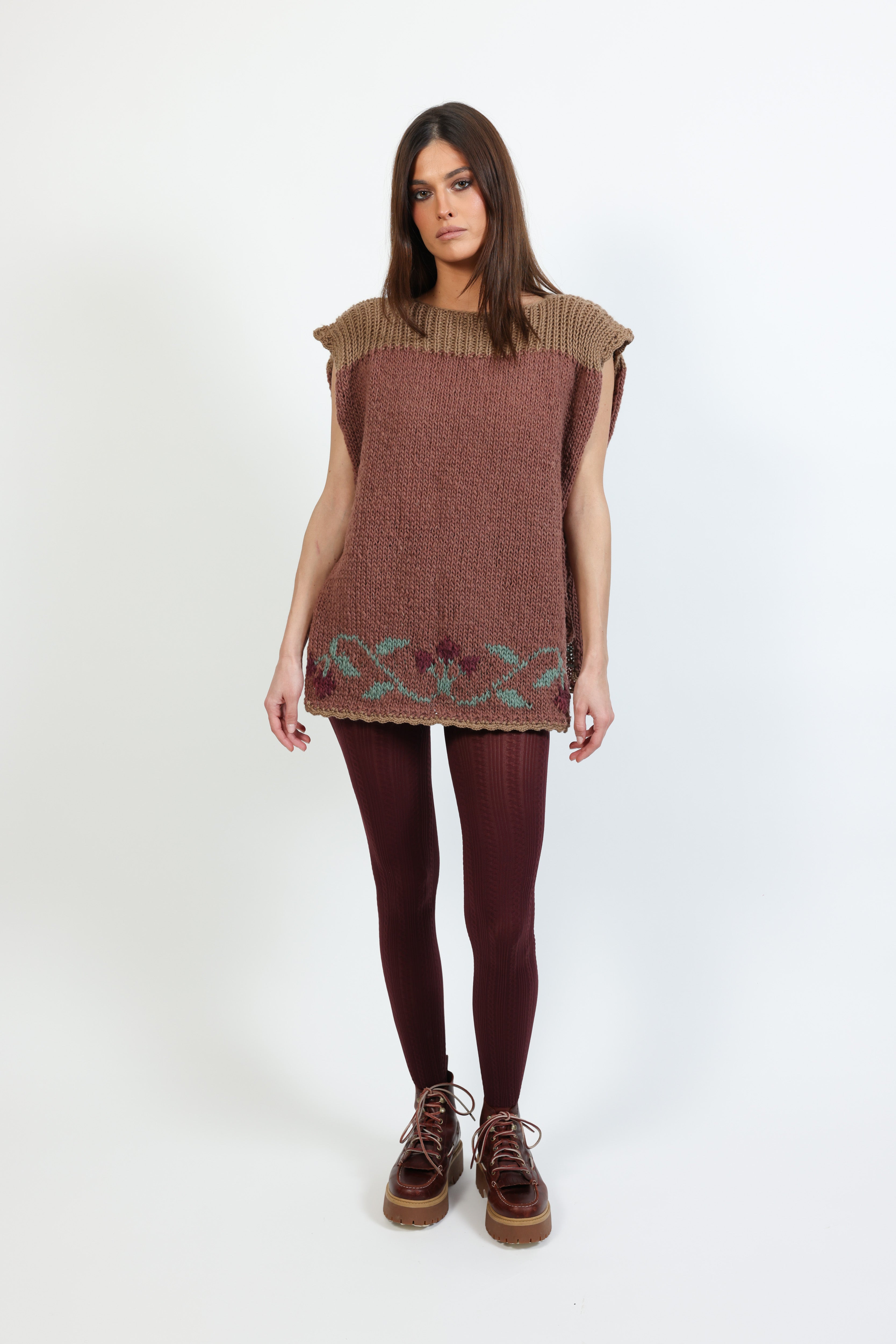 one size vest boat neck