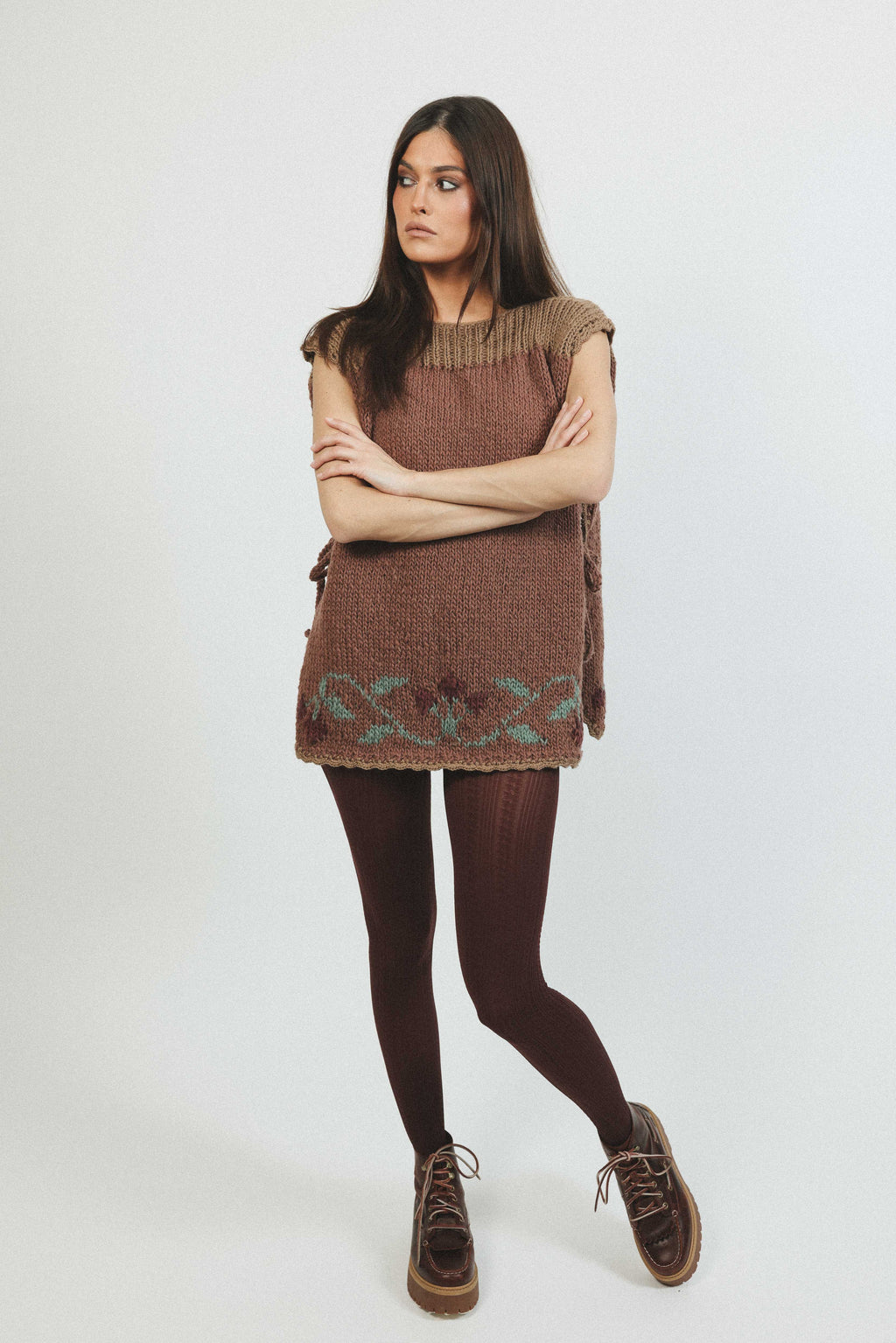 one size vest boat neck